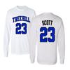 KINGS SPORTS Ravens Basketball Movie #23 Nathan Scott One Tree Hill Jersey Style Youth Boys Girls Long Sleeve T Shirt (White,YL) view 1
