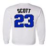 KINGS SPORTS Ravens Basketball Movie #23 Nathan Scott One Tree Hill Jersey Style Youth Boys Girls Long Sleeve T Shirt (White,YL) view 3