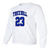 KINGS SPORTS Ravens Basketball Movie #23 Nathan Scott One Tree Hill Jersey Style Youth Boys Girls Long Sleeve T Shirt (White,YL) view 4
