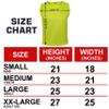 Athllete Boys Scrimmage Vest - Numbered Soccer Pinnies, 12 Pack, Neon Yellow, Medium view 4