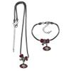 NFL Siskiyou Sports Womens San Francisco 49ers Euro Bead Necklace and Bracelet Set One Size Team Color view 1