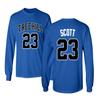 KINGS SPORTS Ravens Basketball Movie #23 Nathan Scott One Tree Hill Jersey Style Men's Long Sleeve T Shirt (Royal,5XL) view 1