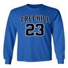KINGS SPORTS Ravens Basketball Movie #23 Nathan Scott One Tree Hill Jersey Style Men's Long Sleeve T Shirt (Royal,5XL) view 2