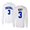 KINGS SPORTS Ravens Basketball Movie #3 Lucas Scott One Tree Hill Jersey Style Youth Boys Girls Long Sleeve T Shirt (White,YXL) view 1