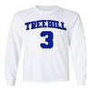 KINGS SPORTS Ravens Basketball Movie #3 Lucas Scott One Tree Hill Jersey Style Youth Boys Girls Long Sleeve T Shirt (White,YXL) view 2
