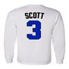 KINGS SPORTS Ravens Basketball Movie #3 Lucas Scott One Tree Hill Jersey Style Youth Boys Girls Long Sleeve T Shirt (White,YXL) view 3