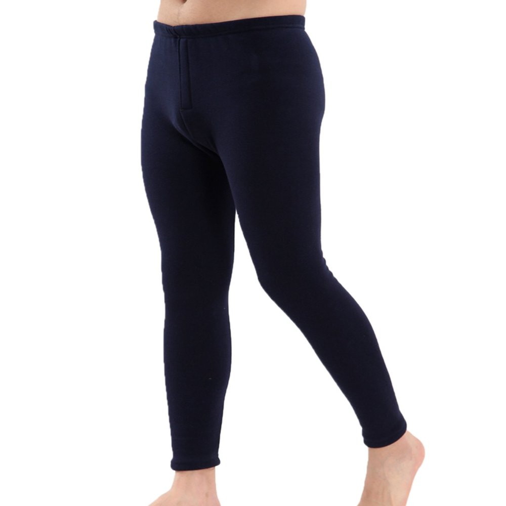 Jueshanzj Mens Long Johns Cold Weather Leggings Dark Blue XX-Large