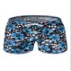 Letuwj Mens Quick-Drying Swimwear Printed Tropical Style Beach Shorts Blue+Black Medium view 1