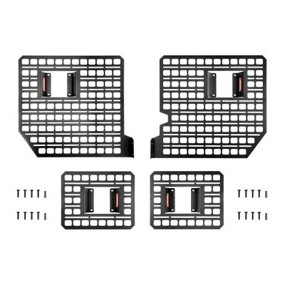 BuiltRight Industries Bedside Rack MOLLE Panel System | for Ford F-150 (2015-2024), Made in USA, Heavy Duty Steel, The Original None 4 Piece Kit 2015-2020