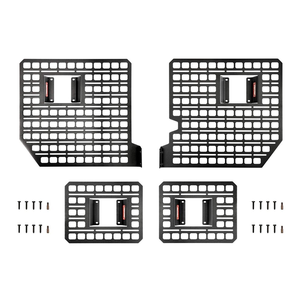 BuiltRight Industries Bedside Rack MOLLE Panel System | for Ford F-150 (2015-2024), Made in USA, Heavy Duty Steel, The Original None 4 Piece Kit 2015-2020