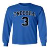 KINGS SPORTS Ravens Basketball Movie #3 Lucas Scott One Tree Hill Jersey Style Youth Boys Girls Long Sleeve T Shirt (Royal,YM) view 2