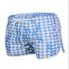 Letuwj Mens Quick-Drying Swimwear Printed Tropical Style Beach Shorts Blue Dots Large view 1