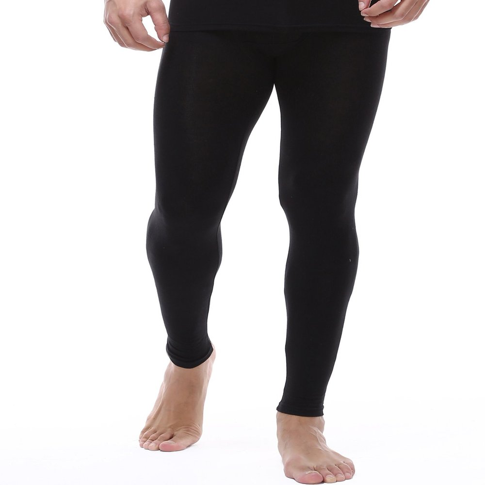 Jueshanzj Mens Thermal Pant Long Johns Cold Weather Leggings Black XXXXXX-Large