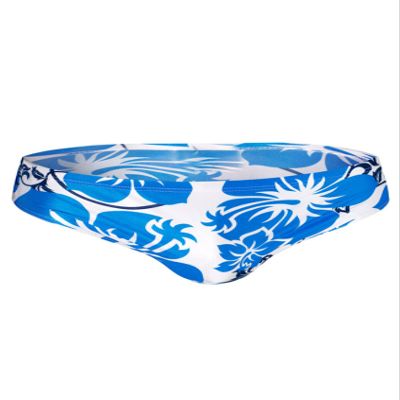 Letuwj Mens Low Rise Swim Shorts Triangle Colorful Scenery Blue+White X-Small