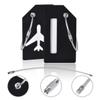 5Pack Black Silicone Luggage Tag with Name ID Card Perfect to Quickly Spot Luggage Suitcase by Ovener view 2