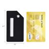 5Pack Black Silicone Luggage Tag with Name ID Card Perfect to Quickly Spot Luggage Suitcase by Ovener view 3