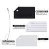 5Pack Black Silicone Luggage Tag with Name ID Card Perfect to Quickly Spot Luggage Suitcase by Ovener view 4