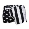 Letuwj Mens Quick-Drying Swimwear Printed Tropical Style Beach Shorts Black+White 2 X-Small view 1