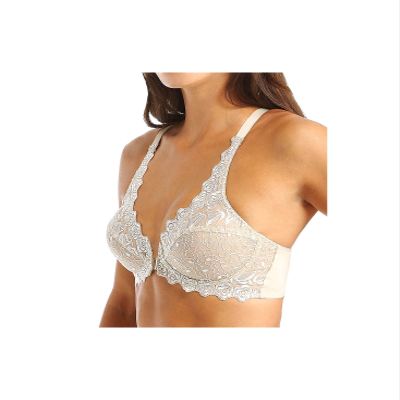 Valmont Valmont Front Close Lace Cup Underwire Bra NU, 40DDD