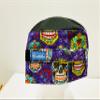 CHEFSKIN Cool MAX Beanie Mesh Top Baker Cook Chef Hat Ultra Light and Cool Also Good for Surgeons DRS MDS (Smiling Skulls) view 3