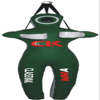 Classyak MMA Martial Arts Grappling Dummy Jiu Jitsu Punching Bag Green with Hanging Strap - 59 inches