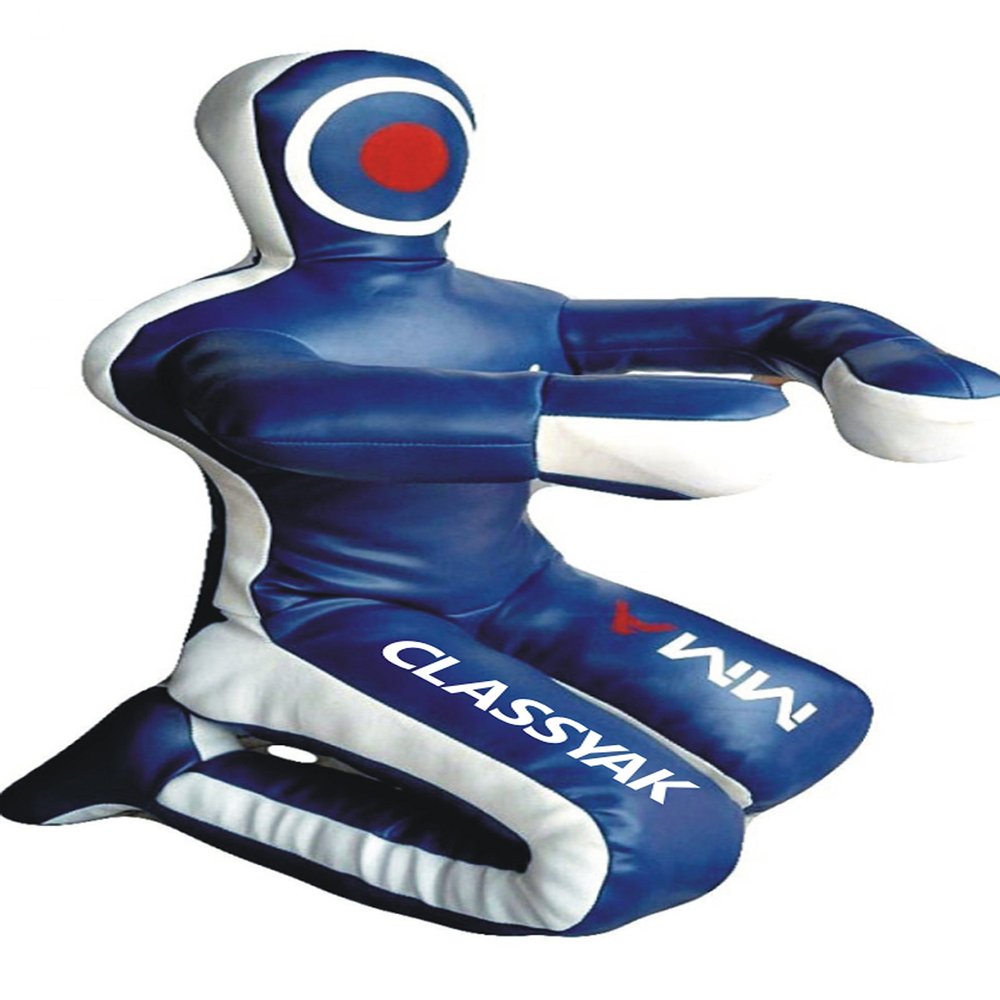 Classyak MMA Jiu Jitsu Martial Arts Training Wrestling Blue Punching Bag - Unfilled