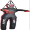 Classyak MMA Jiu Jitsu Martial Arts Training Wrestling Blue Punching Bag - Unfilled view 2
