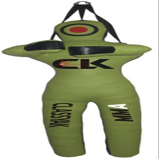 Classyak MMA Martial Arts Grappling Dummy Jiu Jitsu Punching Bag Green with Hanging Strap - 48 inches