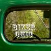 2 Biker Chic Decal Woman Motorcycle Rider Stickers White Die Cut for Window Car Jeep 4x4 Truck Laptop Bumper Rv view 1
