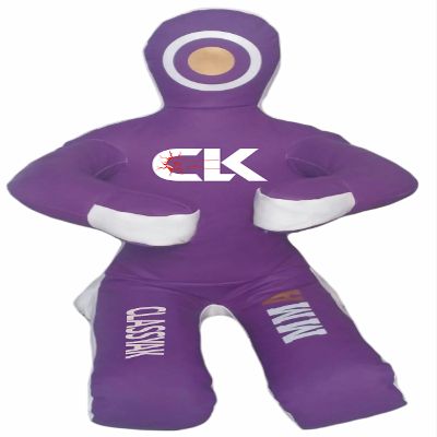 Classyak MMA Jiu Jitsu Martial Arts Training Wrestling Sitting Position Punching Bag Purple - 59 inches