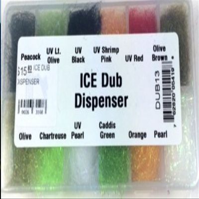 Hareline Fly Tying Ice Dub Dubbing Dispenser
