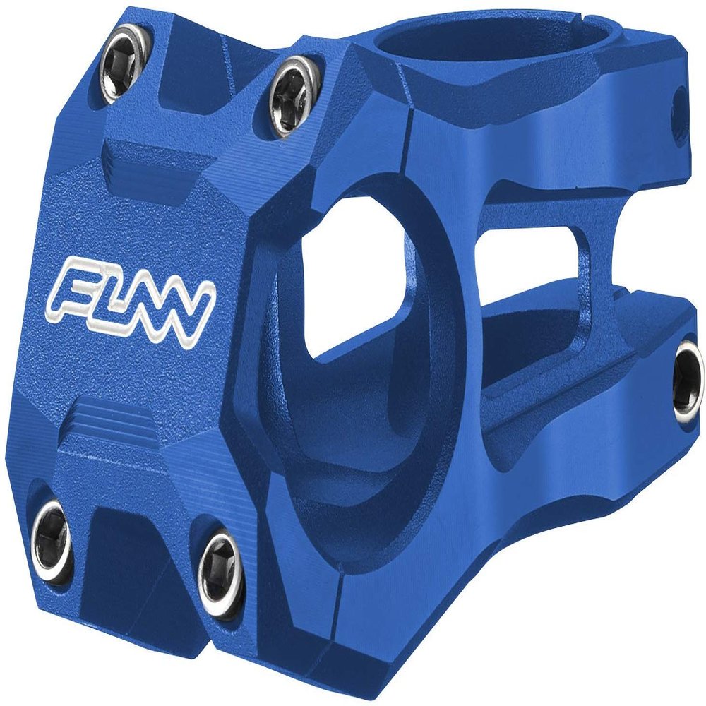 Funn Strippa EVO MTB Stem, Bar Clamp 35mm (Length 45mm, Blue)