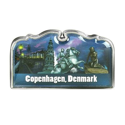 Collectible Novelty Pin for Backpack, Scarf - Made From Jeweler Class Metal - Spartan and the Green Egg Explorer Pin Series: Copenhagen, Denmark (41)