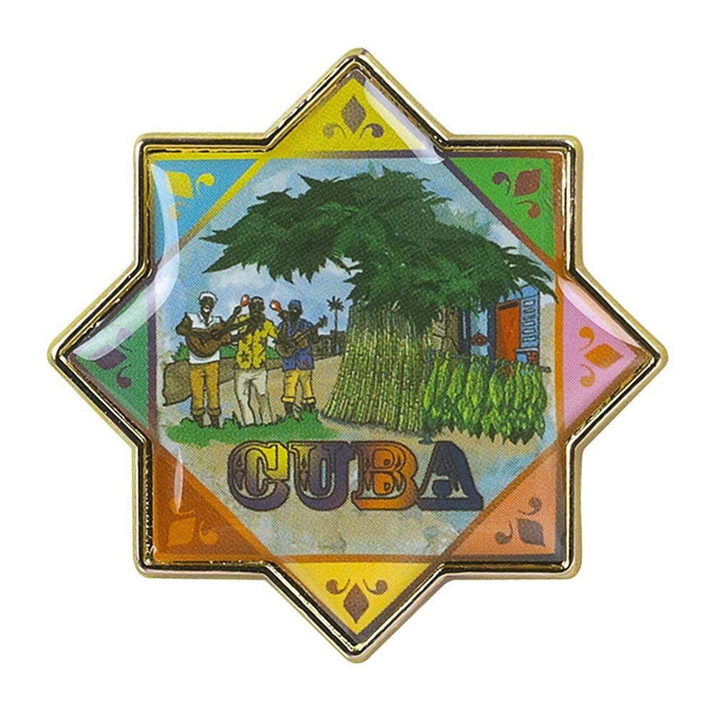 Collectible Novelty Pin for Backpack, Scarf - Made From Jeweler Class Metal - Spartan and the Green Egg Explorer Pin Series - Cuba (46)