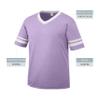 Augusta Sportswear Youth Sleeve Stripe Jersey, Light Lavender/White, S view 2