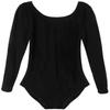CHICTRY Kids Girls Classic Solid Long Sleeve Gymnastics Dance Leotard Cut Leg Line Black 12 view 2