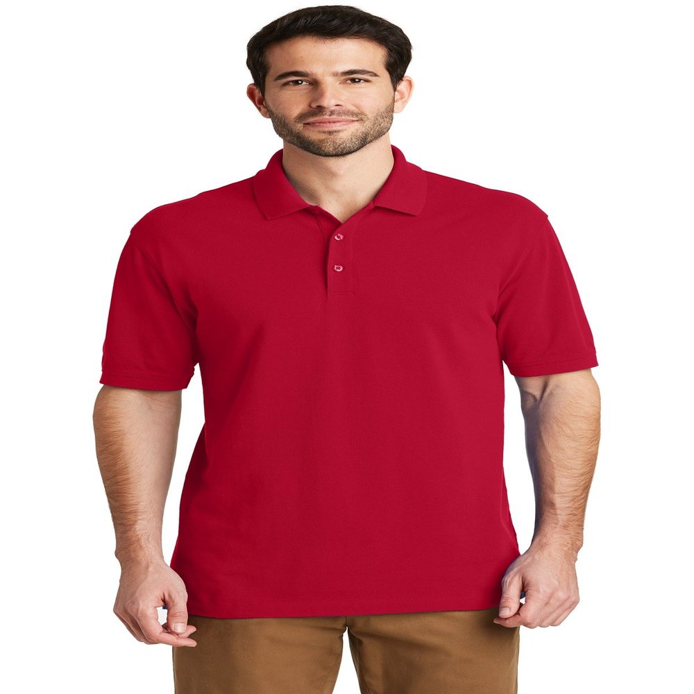 Port Authority EZCotton Polo Shirt Apple Red