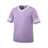 Augusta Sportswear Youth Sleeve Stripe Jersey, Light Lavender/White, L