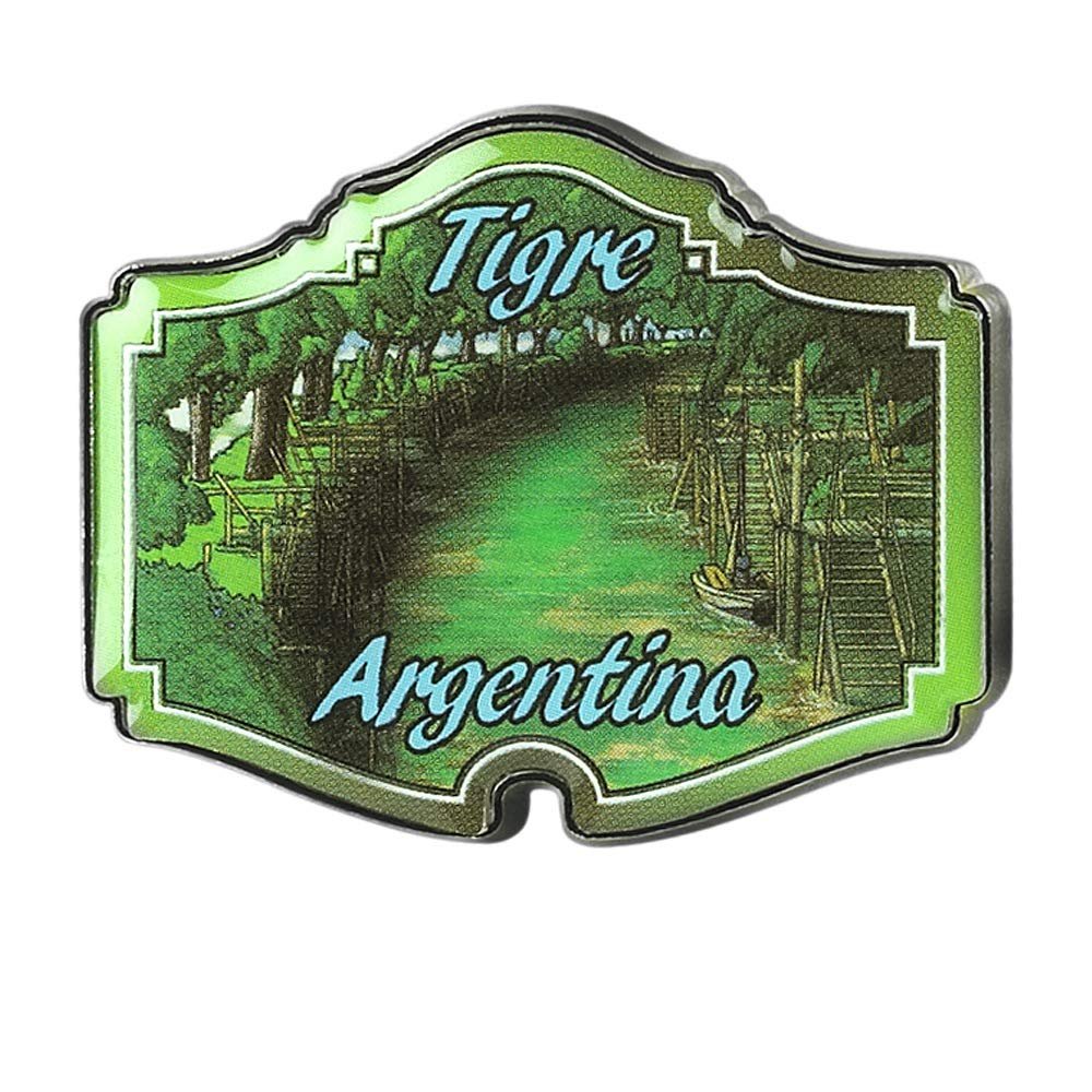 Collectible Novelty Pin for Backpack, Scarf - Made Made From Jeweler Class Metal - Spartan and the Green Egg Explorer Pin Series: Tigre, Argentina (148)