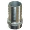 GROCO 1" NPT x 1" ID Stainless Steel Pipe to Hose Straight Fitting view 1