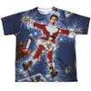 Trevco Christmas Vacation Electrified Youth or Boy's Front Only Sublimated T Shirt, Large White view 1