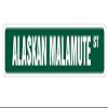 1080 Graphics Alaskan Malamute Street Sign Sticker Decal Dog Lover Pet Gift Pup Groomer Breeder Puppies Sticker 2"x8.2" view 1