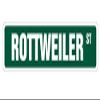 1080 Graphics Rottweiler Street Sign Sticker Decal Dog Lover Great Gift Pet Owner Lover Breeder Veterinarian Sticker 2"x8.2" view 1