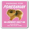 1080 Graphics Pomeranian Novelty Sign Dog Pet Parking Road Gift Toy Kennel Breeder Groomer Vet Sticker 8"x5" view 1