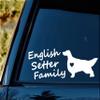 E1063 English Setter Family Dog Decal Sticker view 2