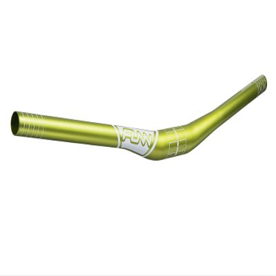 Funn Kingpin Mountain Bike Handlebar with Bar Clamp 31.8mm and Width 785mm, Tough and Lightweight Alloy Riser Handlebar for MTB, BMX and Road Bike, Rise 15mm MTB Handlebar (Green)