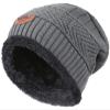 HINDAWI Winter Beanie for Girls Boys Kids (5-14 Years) Warm Snow Knit Hats Windproof Slouchy Skull Cap Grey view 1