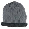 HINDAWI Winter Beanie for Girls Boys Kids (5-14 Years) Warm Snow Knit Hats Windproof Slouchy Skull Cap Grey view 2