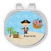 YouCustomizeIt Personalized Pirate Scene Golf Ball Marker - Hat Clip - Silver view 1