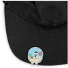 YouCustomizeIt Personalized Pirate Scene Golf Ball Marker - Hat Clip - Silver view 2